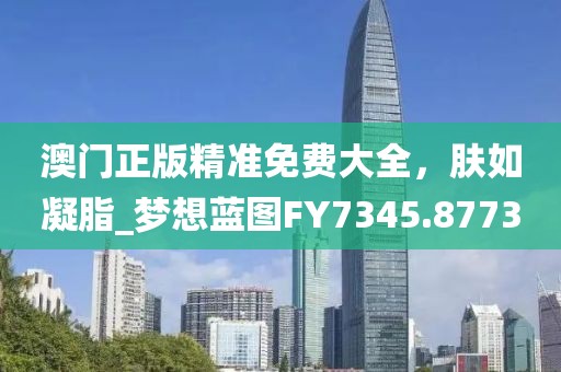 澳门正版精准免费大全，肤如凝脂_梦想蓝图FY7345.8773