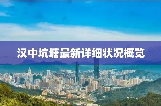 汉中坑塘最新详细状况概览