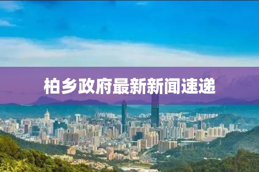 柏乡政府最新新闻速递