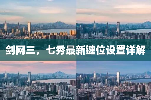 剑网三，七秀最新键位设置详解