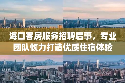 海口客房服务招聘启事，专业团队倾力打造优质住宿体验