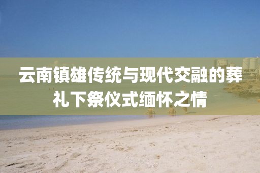 云南镇雄传统与现代交融的葬礼下祭仪式缅怀之情