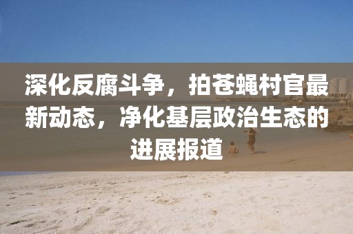 深化反腐斗争，拍苍蝇村官最新动态，净化基层政治生态的进展报道
