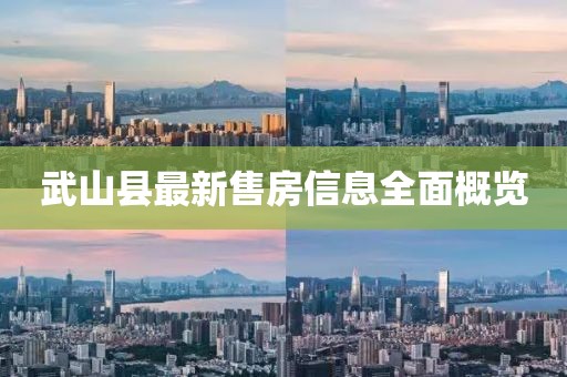 武山县最新售房信息全面概览