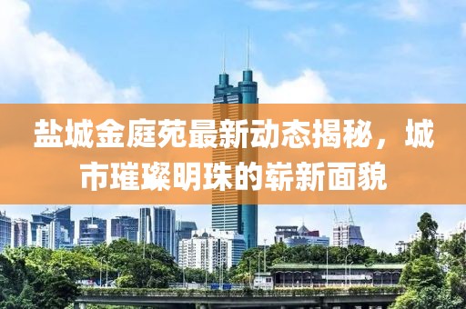 盐城金庭苑最新动态揭秘，城市璀璨明珠的崭新面貌