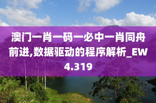 澳门一肖一码一必中一肖同舟前进,数据驱动的程序解析_EW4.319