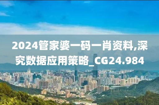 2024管家婆一码一肖资料,深究数据应用策略_CG24.984