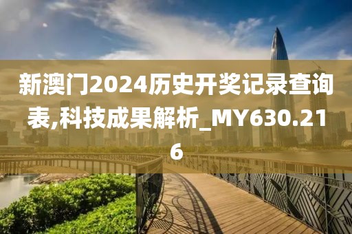 新澳门2024历史开奖记录查询表,科技成果解析_MY630.216