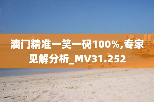 澳门精准一笑一码100%,专家见解分析_MV31.252