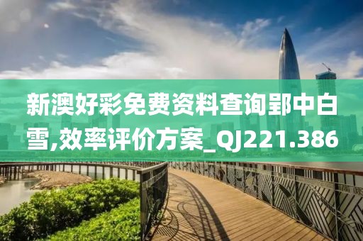 新澳好彩免费资料查询郢中白雪,效率评价方案_QJ221.386