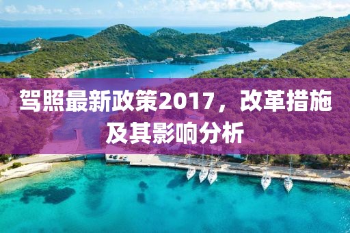 驾照最新政策2017，改革措施及其影响分析