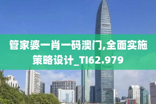 管家婆一肖一码澳门,全面实施策略设计_TI62.979