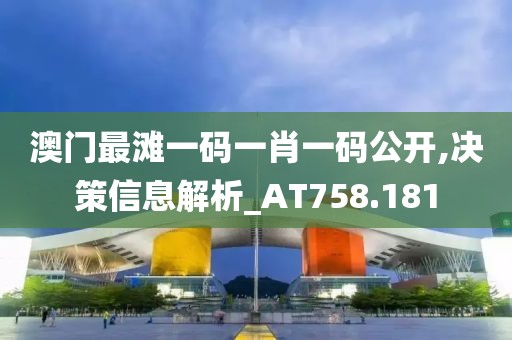 澳门最滩一码一肖一码公开,决策信息解析_AT758.181