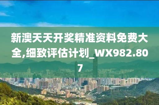 新澳天天开奖精准资料免费大全,细致评估计划_WX982.807