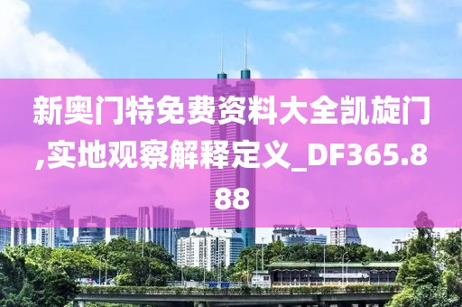 新奥门特免费资料大全凯旋门,实地观察解释定义_DF365.888