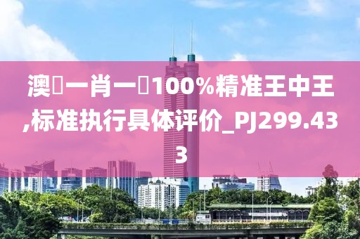 澳門一肖一碼100%精准王中王,标准执行具体评价_PJ299.433