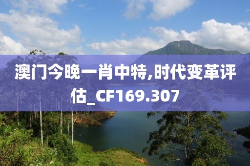 澳门今晚一肖中特,时代变革评估_CF169.307