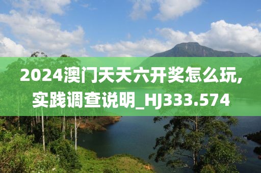 2024澳门天天六开奖怎么玩,实践调查说明_HJ333.574