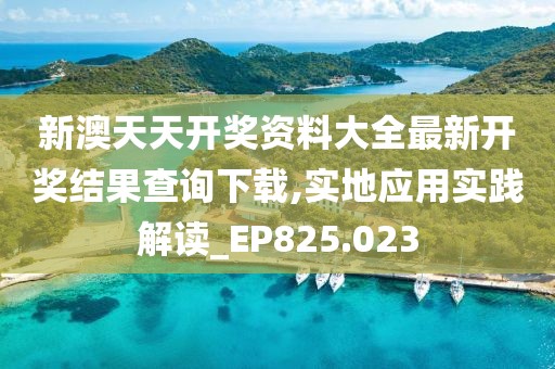 新澳天天开奖资料大全最新开奖结果查询下载,实地应用实践解读_EP825.023
