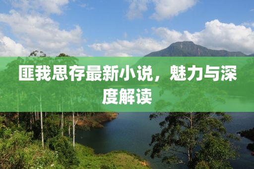 匪我思存最新小说，魅力与深度解读