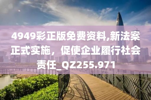 4949彩正版免费资料,新法案正式实施，促使企业履行社会责任_QZ255.971