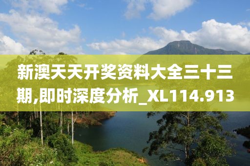新澳天天开奖资料大全三十三期,即时深度分析_XL114.913
