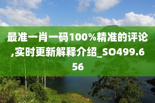 最准一肖一码100%精准的评论,实时更新解释介绍_SO499.656