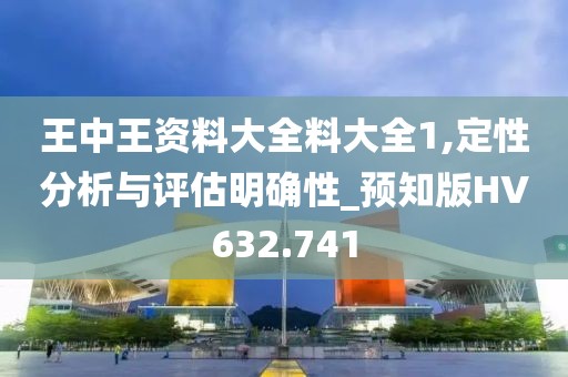王中王资料大全料大全1,定性分析与评估明确性_预知版HV632.741