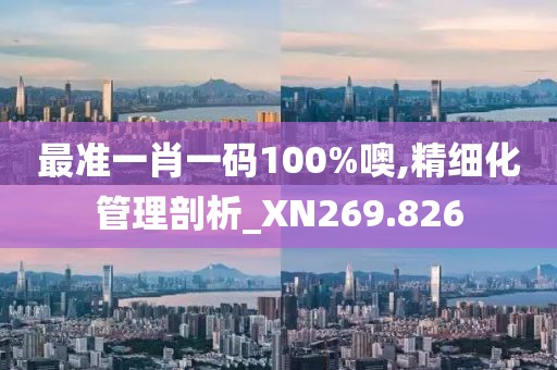 最准一肖一码100%噢,精细化管理剖析_XN269.826