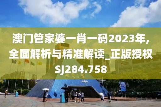 澳门管家婆一肖一码2023年,全面解析与精准解读_正版授权SJ284.758
