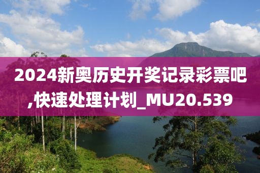 2024新奥历史开奖记录彩票吧,快速处理计划_MU20.539