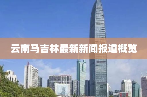 云南马吉林最新新闻报道概览
