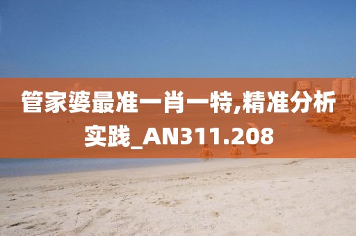 管家婆最准一肖一特,精准分析实践_AN311.208