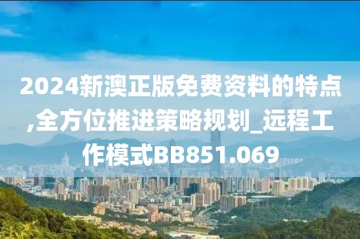 2024新澳正版免费资料的特点,全方位推进策略规划_远程工作模式BB851.069
