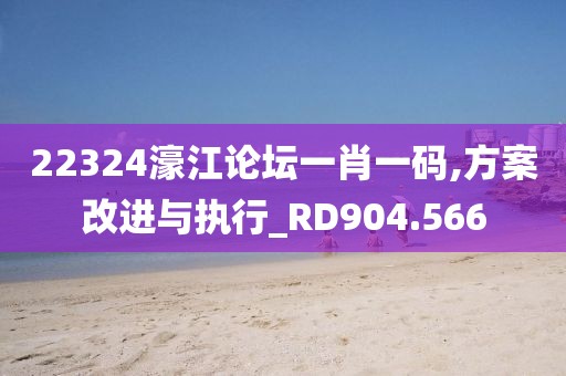 22324濠江论坛一肖一码,方案改进与执行_RD904.566
