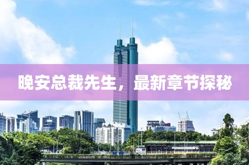 晚安总裁先生，最新章节探秘