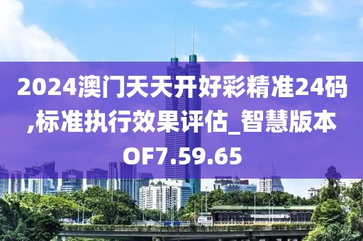 2024澳门天天开好彩精准24码,标准执行效果评估_智慧版本OF7.59.65