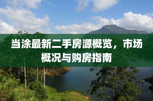 当涂最新二手房源概览，市场概况与购房指南