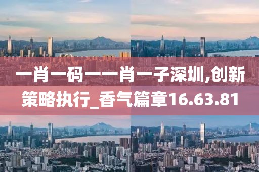 一肖一码一一肖一子深圳,创新策略执行_香气篇章16.63.81