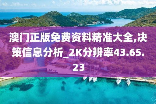 澳门正版免费资料精准大全,决策信息分析_2K分辨率43.65.23