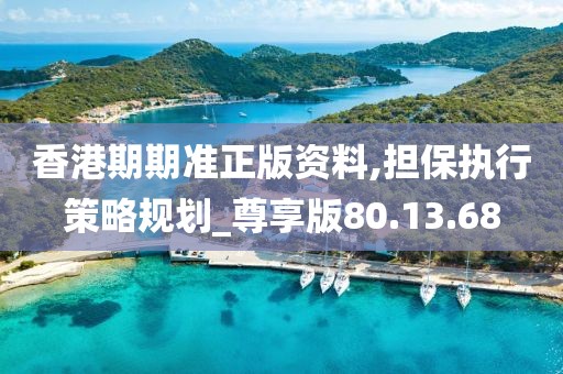 香港期期准正版资料,担保执行策略规划_尊享版80.13.68