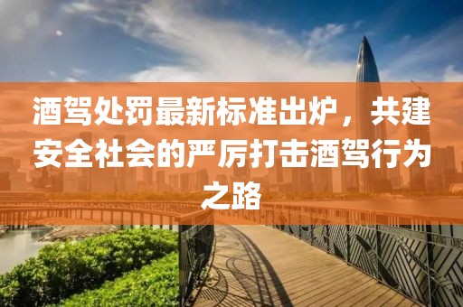 酒驾处罚最新标准出炉，共建安全社会的严厉打击酒驾行为之路
