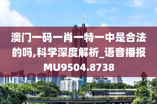 澳门一码一肖一特一中是合法的吗,科学深度解析_语音播报MU9504.8738
