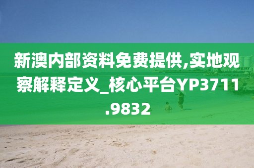 新澳内部资料免费提供,实地观察解释定义_核心平台YP3711.9832