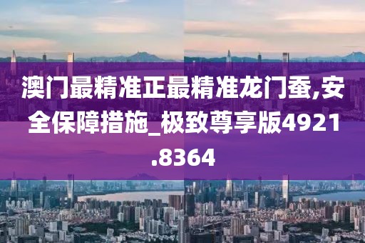 澳门最精准正最精准龙门蚕,安全保障措施_极致尊享版4921.8364
