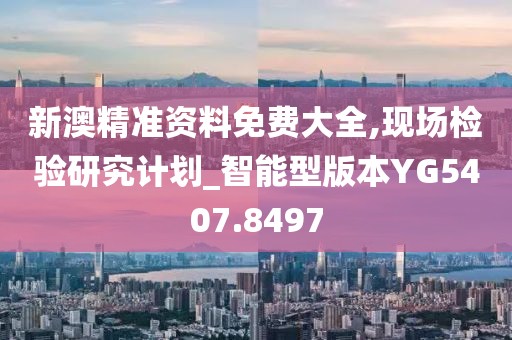 新澳精准资料免费大全,现场检验研究计划_智能型版本YG5407.8497