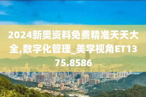 2024新奥资料免费精准天天大全,数字化管理_美学视角ET1375.8586