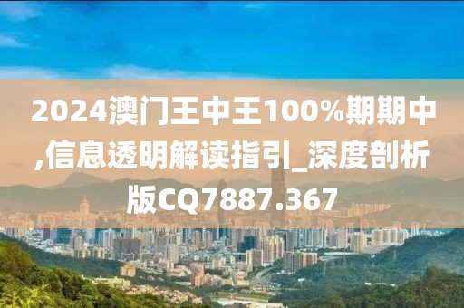 2024澳门王中王100%期期中,信息透明解读指引_深度剖析版CQ7887.367