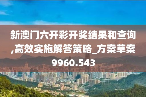 新澳门六开彩开奖结果和查询,高效实施解答策略_方案草案9960.543
