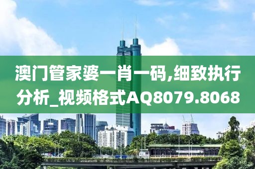 澳门管家婆一肖一码,细致执行分析_视频格式AQ8079.8068